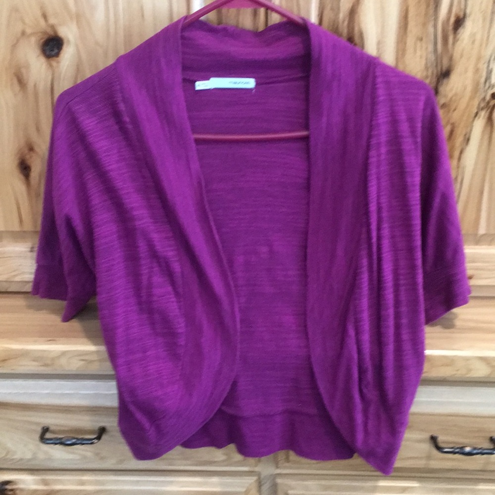 Women’s XS Short sleeve 1/2 crop Cardigan